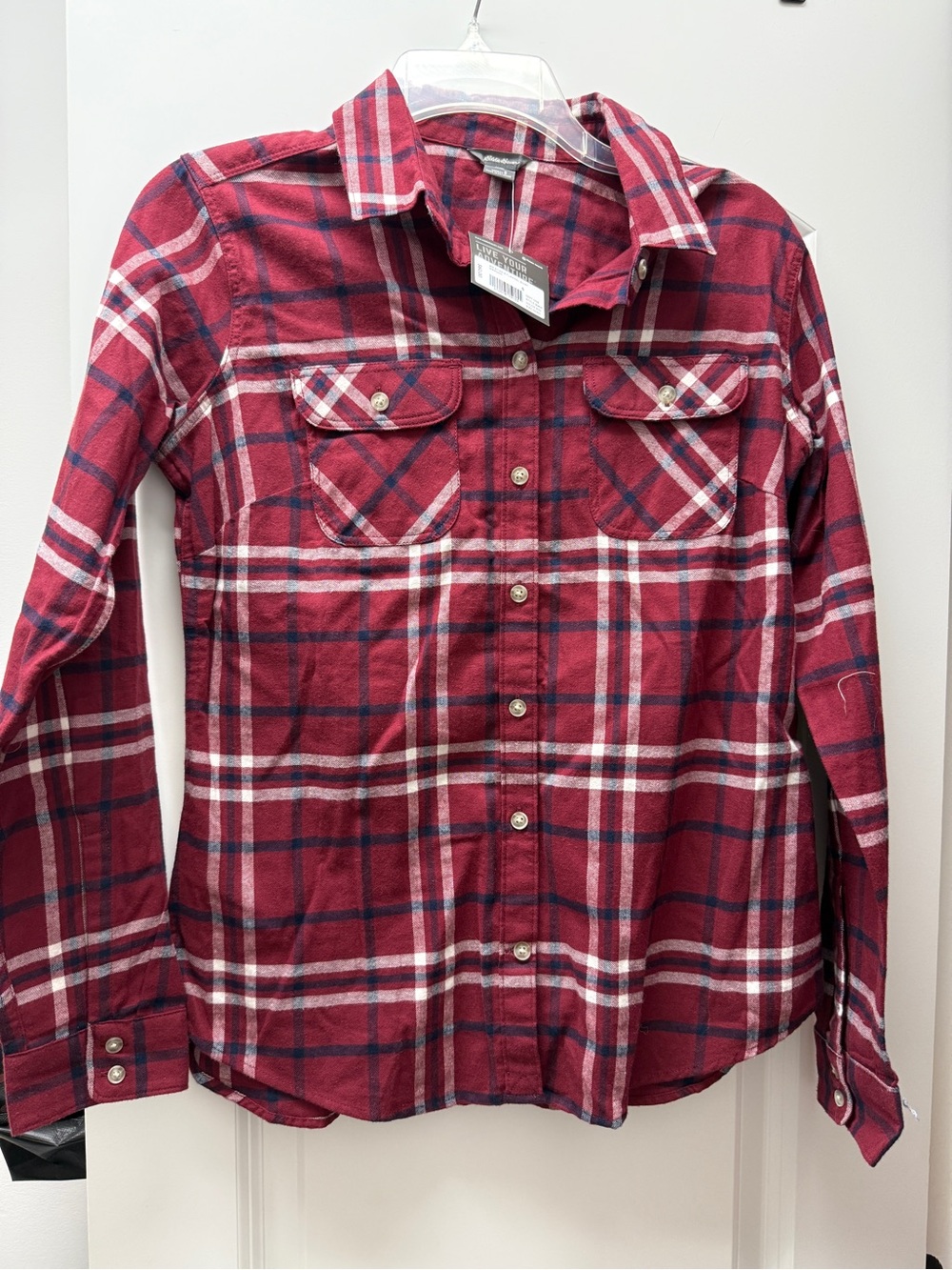 Red Plaid Button‑up shirt